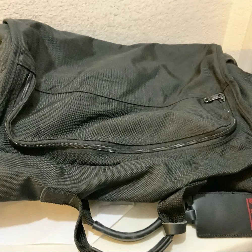 TUMI Black Ballistic Nylon Large Weekender Carry-On Lightweight Crossbody bag
